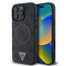Guess iPhone 16 Pro Max Orjinal Lisanslı Magsafe Şarj Özellikli PU Üçgen Logo 4G Desenli Telefon Kılıfı