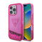 Guess iPhone 16 Pro Max Orjinal Lisanslı Transparan Sıvılı Simli Dizayn Telefon Kılıfı