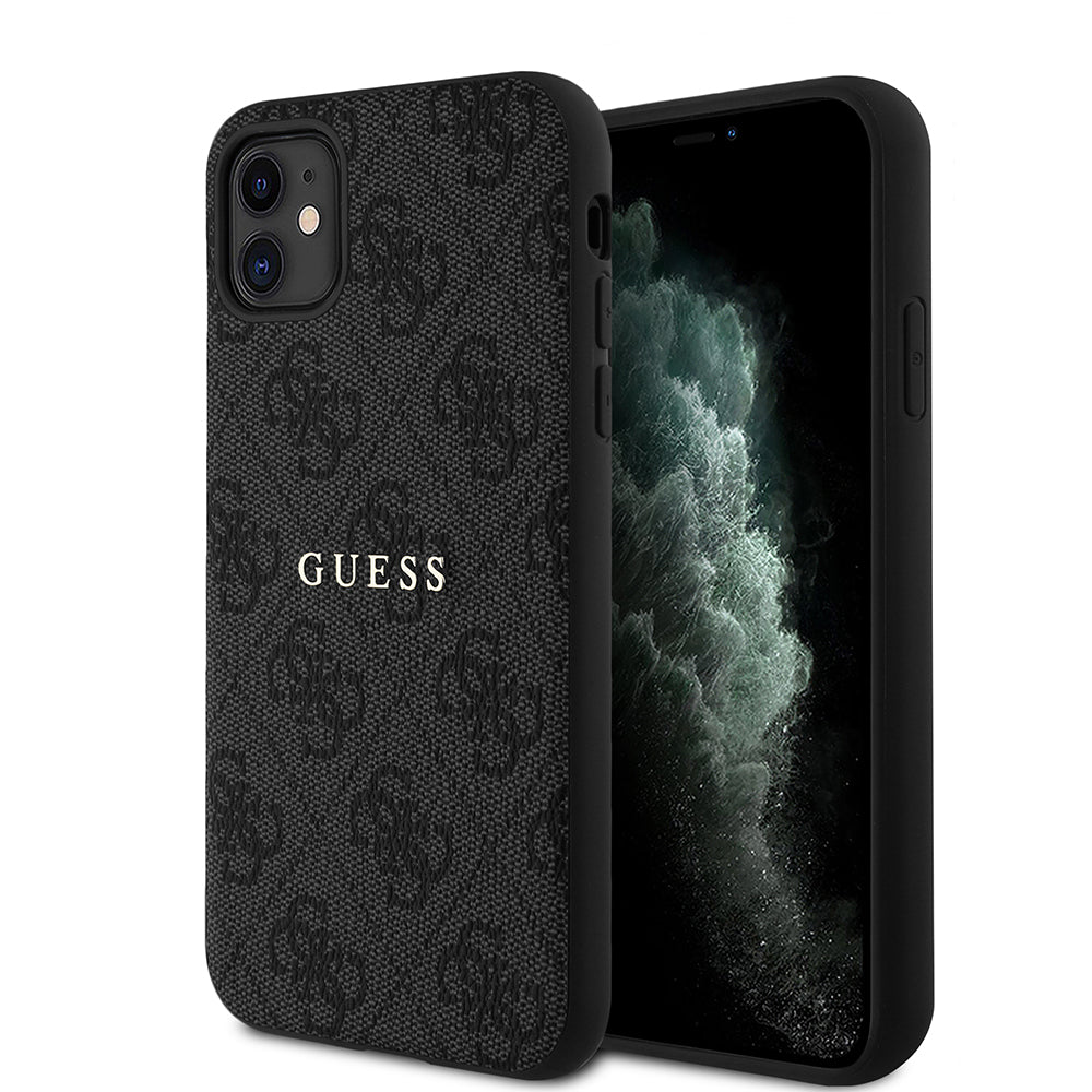 Guess iPhone 11 Orjinal Lisanslı 4G Desen Yazı Logolu Kılıf