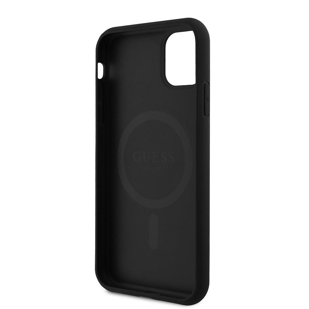 Guess iPhone 11 Orjinal Lisanslı 4G Desen Yazı Logolu Kılıf