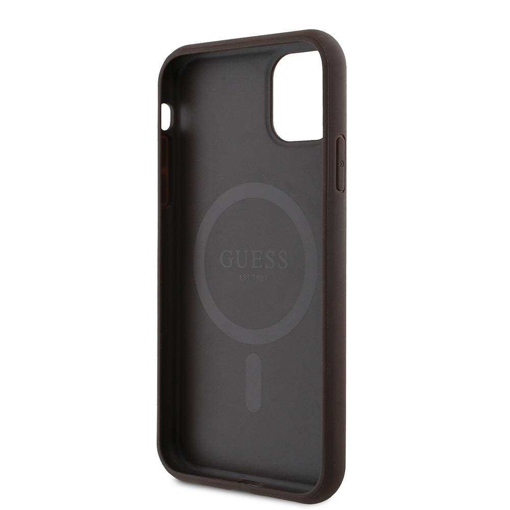 Guess iPhone 11 Orjinal Lisanslı 4G Desen Yazı Logolu Kılıf