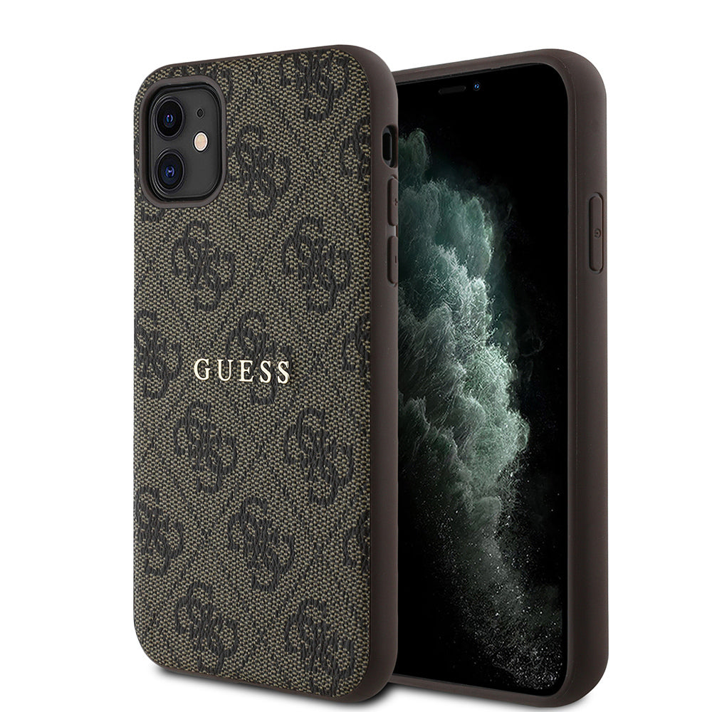 Guess iPhone 11 Orjinal Lisanslı 4G Desen Yazı Logolu Kılıf