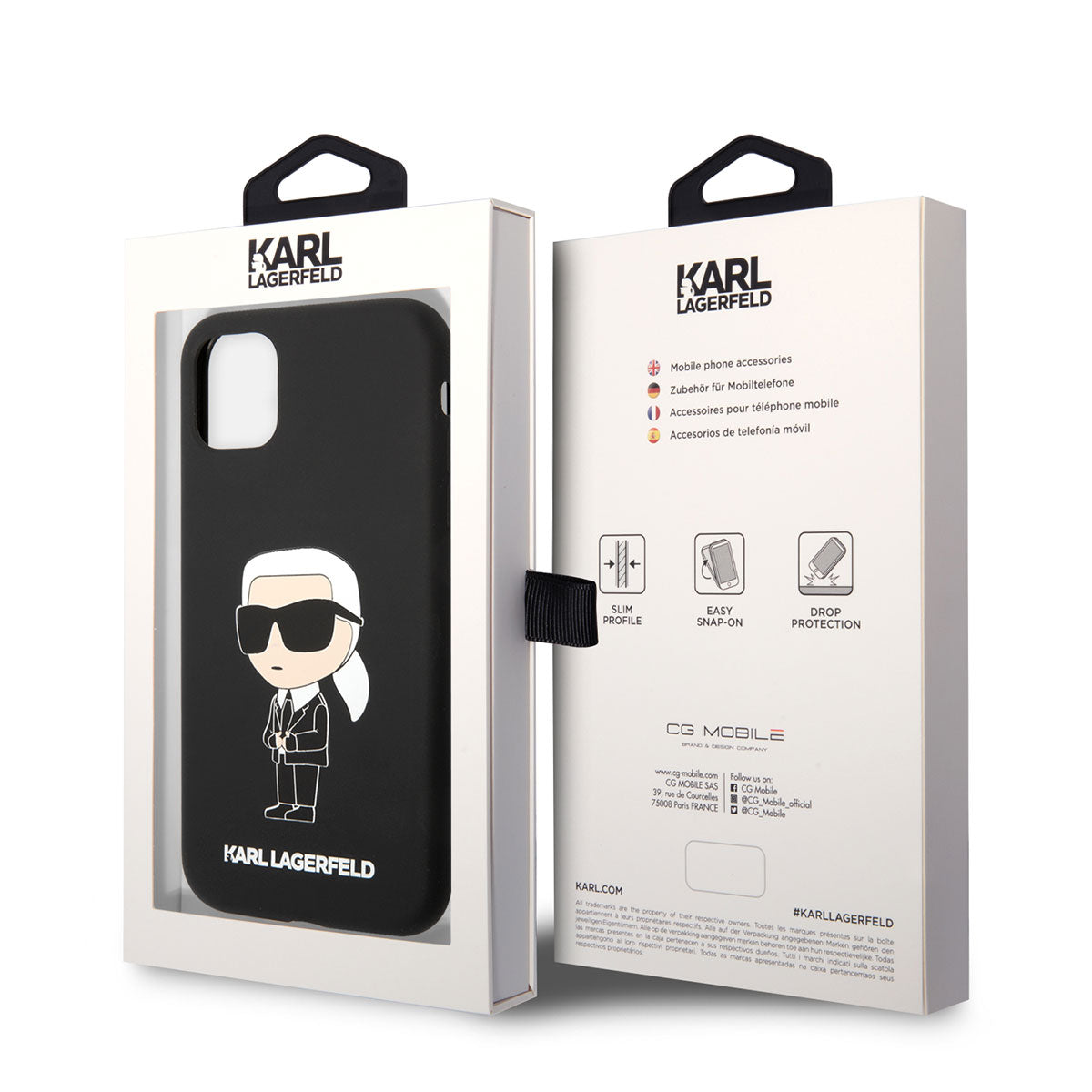Karl Lagerfeld iPhone 11 Silikon Karl Dizayn Telefon Kılıfı