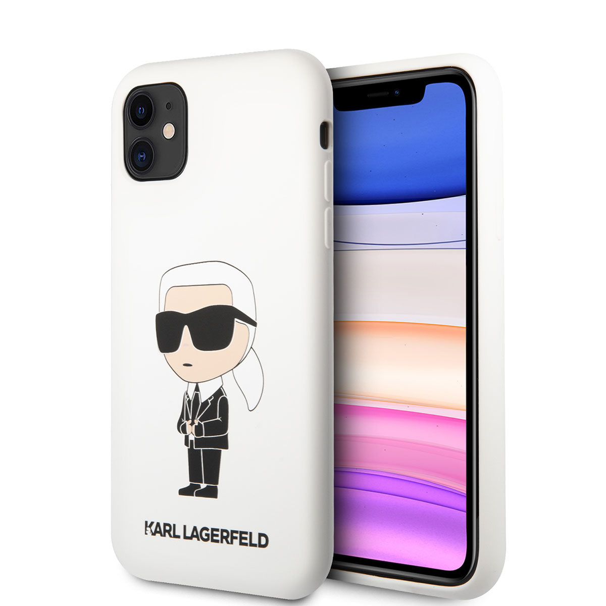 Karl Lagerfeld iPhone 11 Silikon Karl Dizayn Telefon Kılıfı