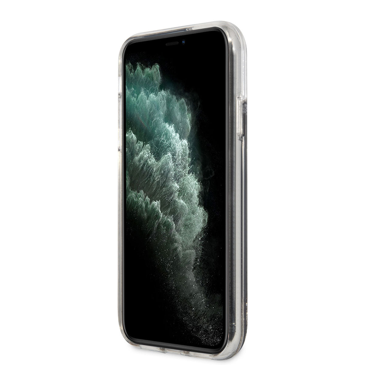 Karl Lagerfeld iPhone 11 Sıvılı Simli Gatsby Dizayn Telefon Kılıfı