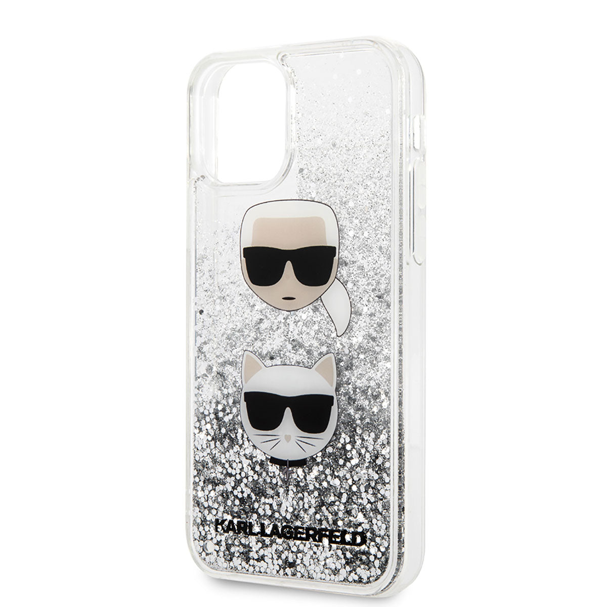 Karl Lagerfeld iPhone 11 Sıvılı Simli K&C Dizayn Telefon Kılıfı