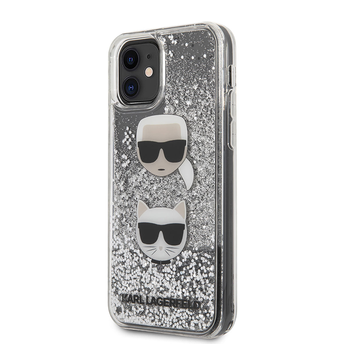 Karl Lagerfeld iPhone 11 Sıvılı Simli K&C Dizayn Telefon Kılıfı