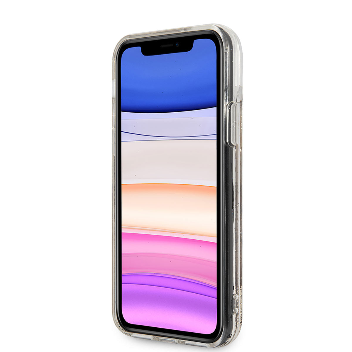 Karl Lagerfeld iPhone 11 Sıvılı Simli K&C Head Dizayn Telefon Kılıfı