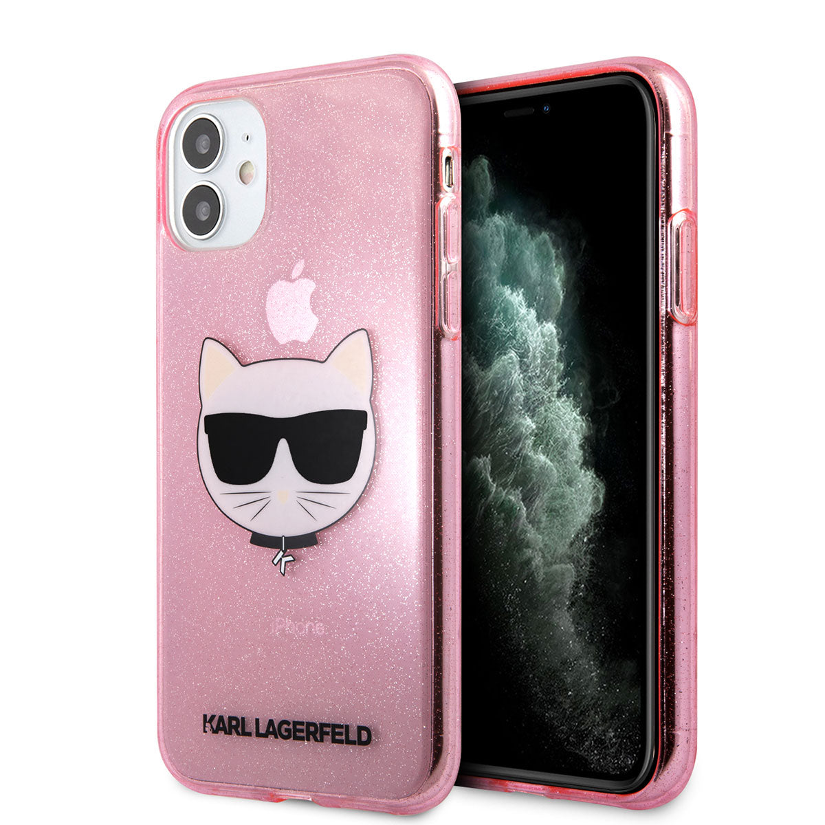 Karl Lagerfeld iPhone 11  Transparan Choupette Head Dizayn Telefon Kılıfı