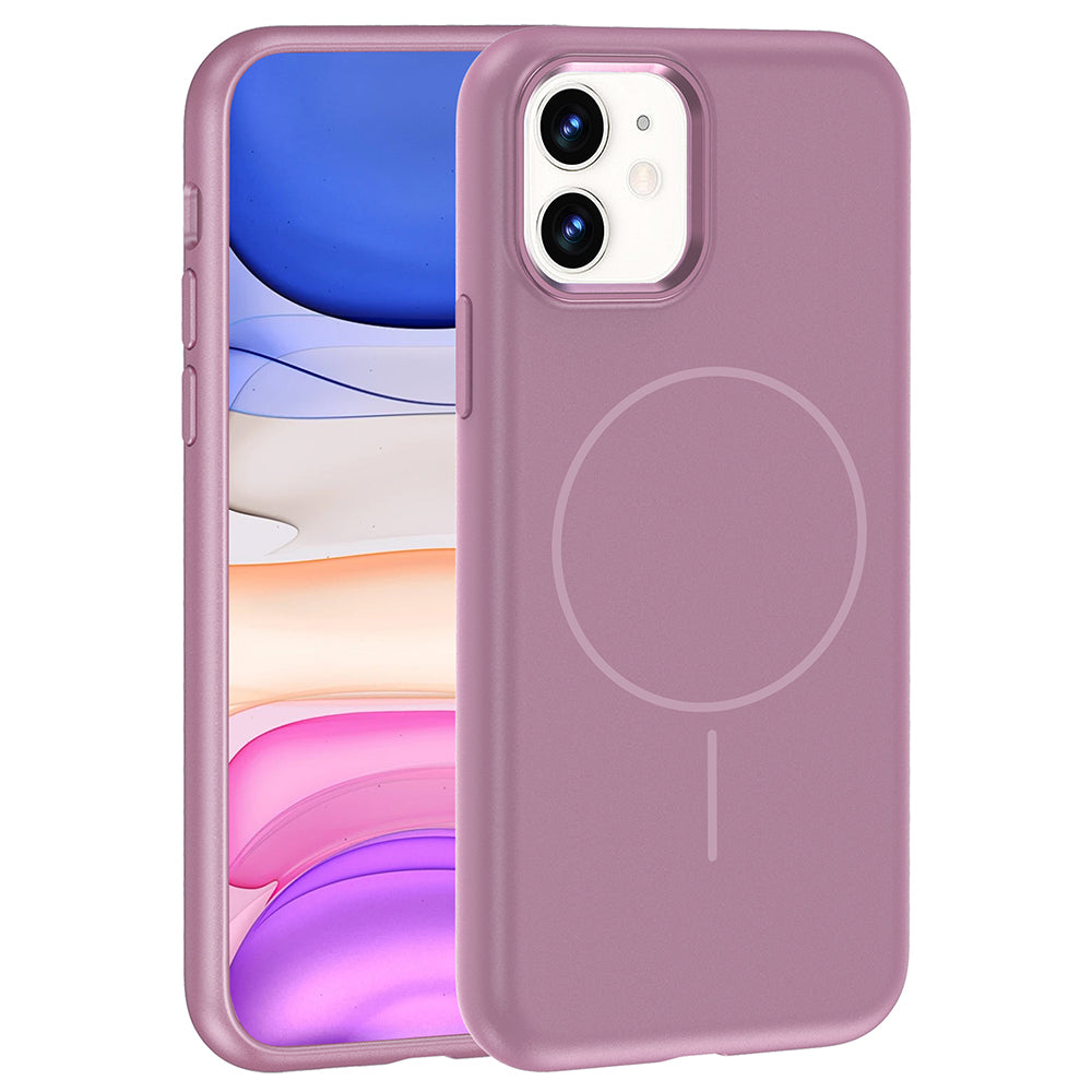 Cepax iPhone 11 M-Safe Şarj Özellikli Metal Kamera Çerçeveli Edi Silikon Kılıf