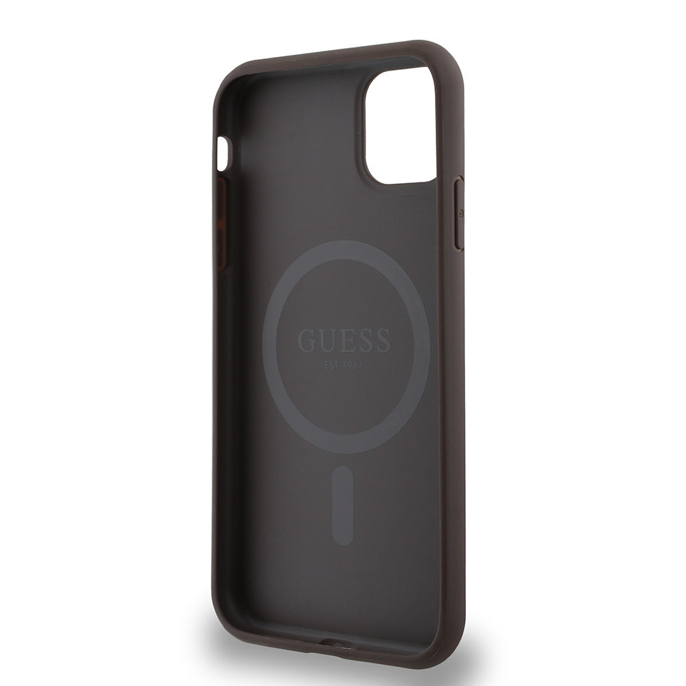 Guess iPhone 12 Orjinal Lisanslı M-safe Şarj Özellikli Small 4G Classic Kılıf