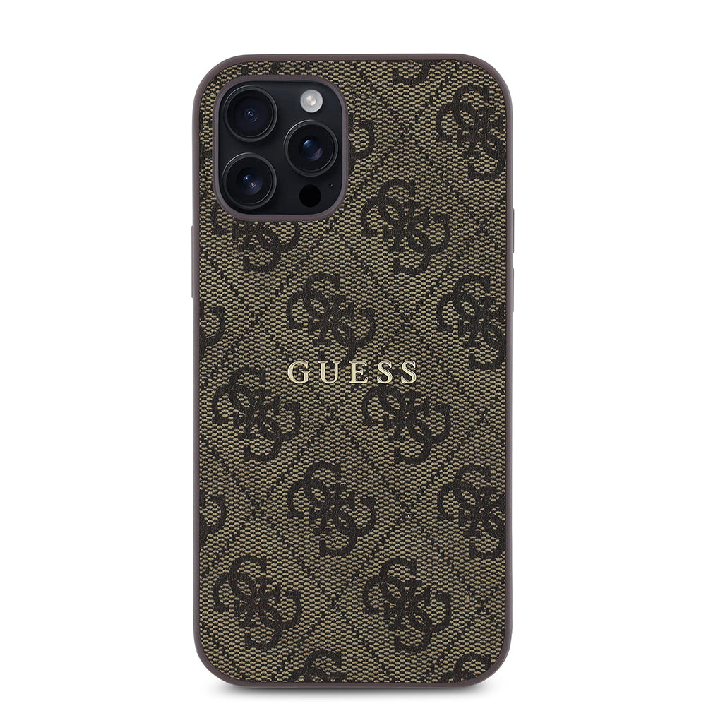 Guess iPhone 12 Pro Orjinal Lisanslı M-safe Şarj Özellikli 4G Desen Yazı Logolu Kılıf