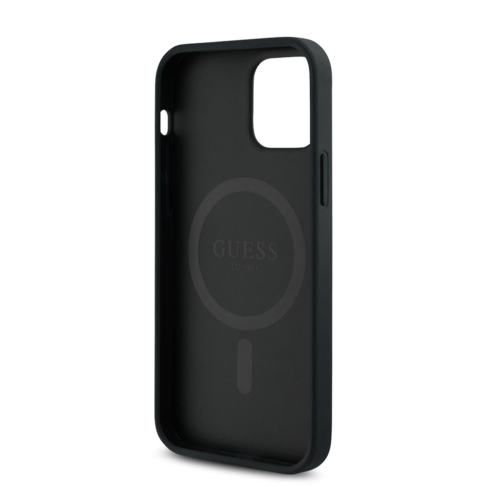 Guess iPhone 12 Pro Orjinal Lisanslı M-safe Şarj Özellikli Small 4G Classic Kılıf