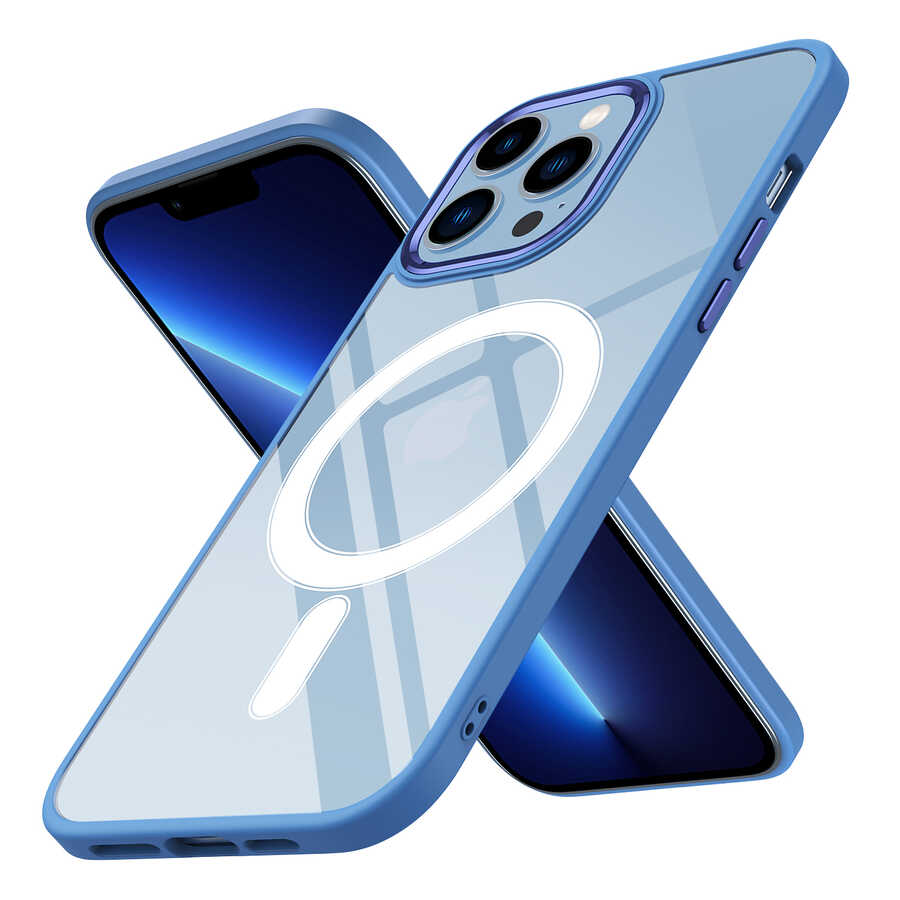 Cepax Chrome Magsafe iPhone 12 Pro Kablosuz Şarj Özellikli Silikon Telefon Kılıfı - 1