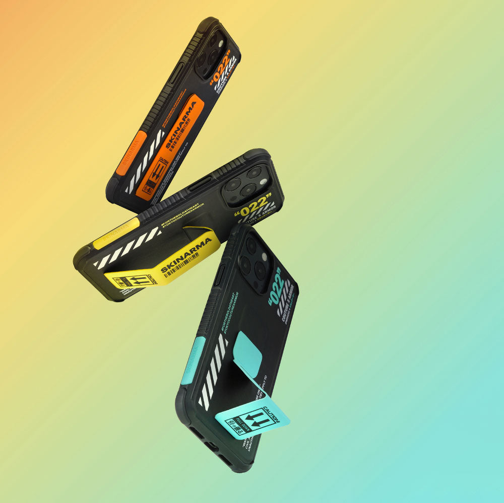 SkinArma iPhone 12 Pro Max Standlı Deri Görünümlü Shingoki Telefon Kılıfı