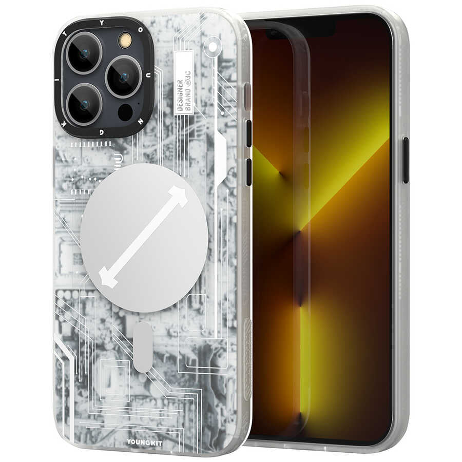 YoungKit Technology Serisi iPhone 12 Pro Max Kılıf Telefon Kılıfı- - 1