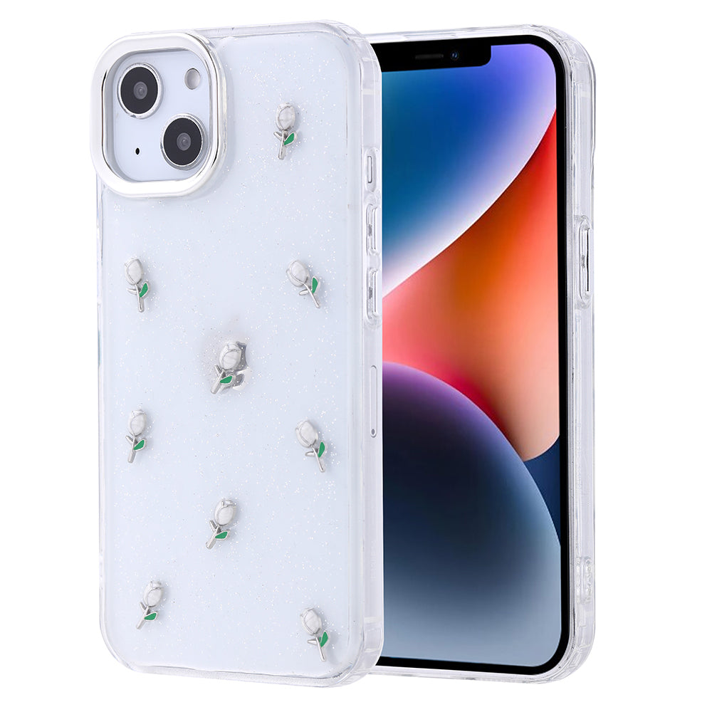 Cepax iPhone 13 Airbag Tasarımlı Simli Şeffaf Kutup Kılıf