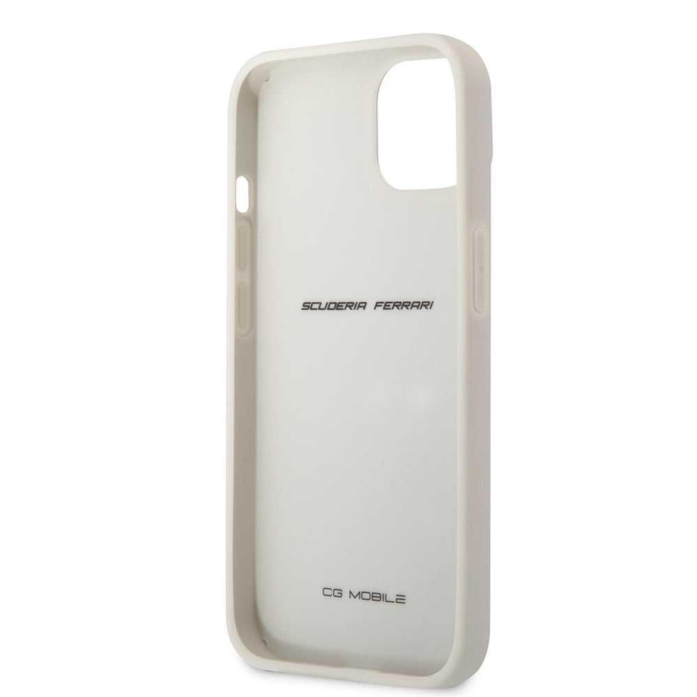 Ferrari iPhone 13 Orjinal Lisanlı Klasik Metal Logolu Karbon Dizayn Kılıf