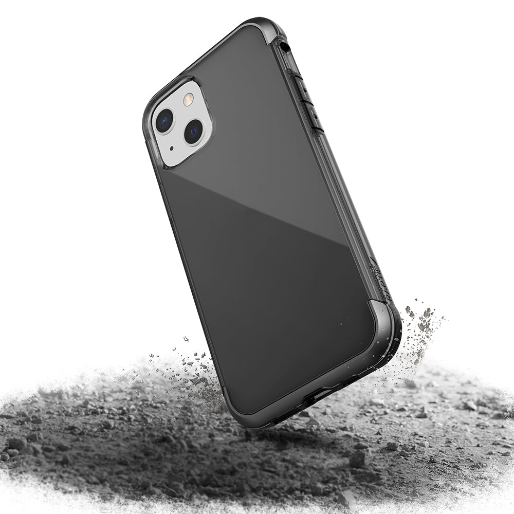 Raptic Air Serisi iPhone 13 Kılıf Airbag Tasarımlı Metal Köşelikli Şeffaf Kılıf