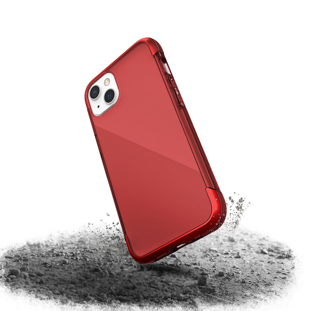 Raptic Air Serisi iPhone 13 Kılıf Airbag Tasarımlı Metal Köşelikli Şeffaf Kılıf