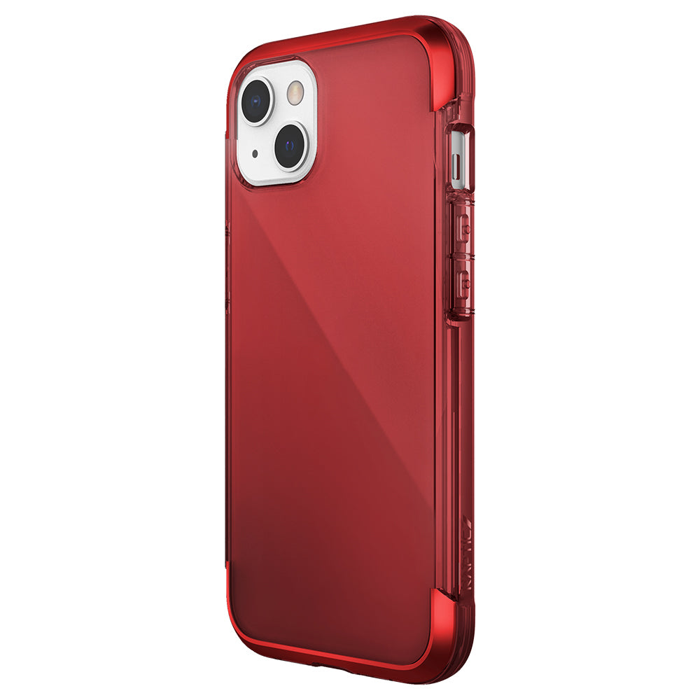 Raptic Air Serisi iPhone 13 Kılıf Airbag Tasarımlı Metal Köşelikli Şeffaf Kılıf