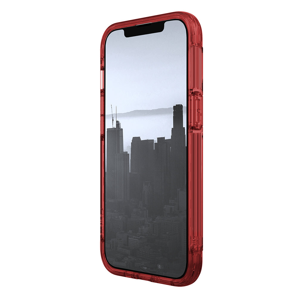 Raptic Air Serisi iPhone 13 Kılıf Airbag Tasarımlı Metal Köşelikli Şeffaf Kılıf