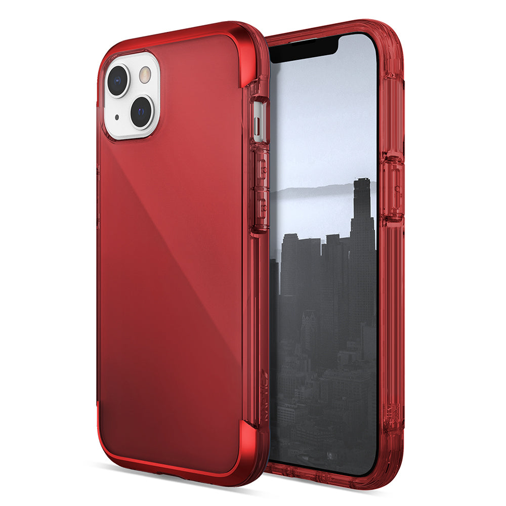 Raptic Air Serisi iPhone 13 Kılıf Airbag Tasarımlı Metal Köşelikli Şeffaf Kılıf
