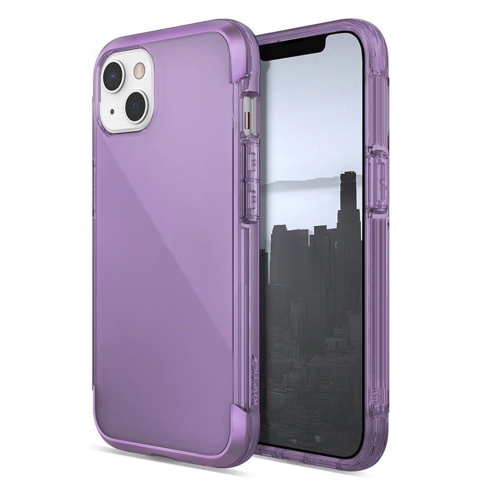 Raptic Air Serisi iPhone 13 Kılıf Airbag Tasarımlı Metal Köşelikli Şeffaf Kılıf