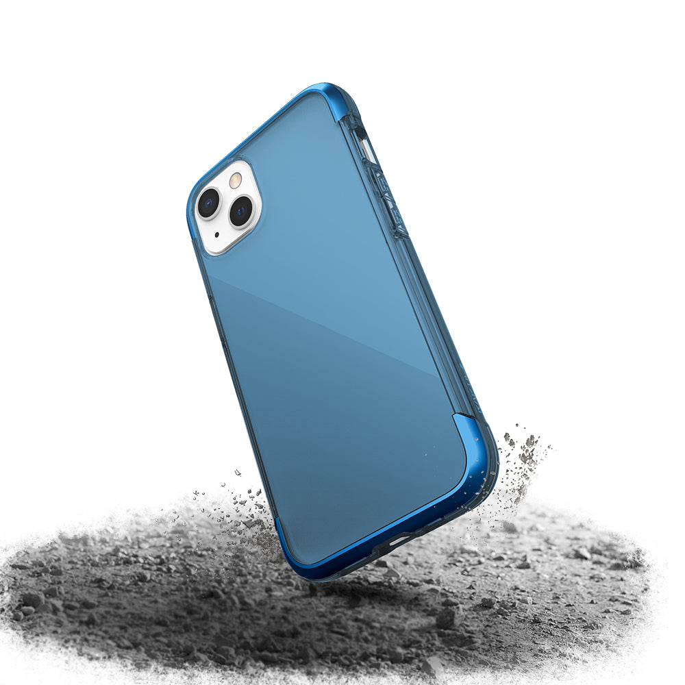 Raptic Air Serisi iPhone 13 Kılıf Airbag Tasarımlı Metal Köşelikli Şeffaf Kılıf
