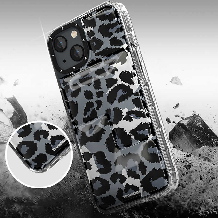 iPhone 13 Kılıf YoungKit Leopard Article Serisi Kılıf - 10