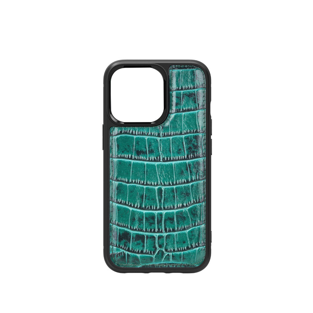 Wiwu Croco Pattern Calfskin iPhone 13 Mini Orjinal Deri Telefon Kılıfı