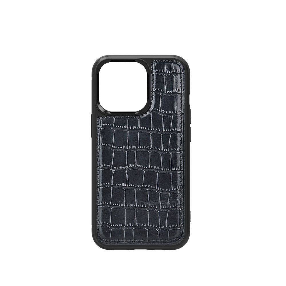 Wiwu Croco Pattern Calfskin iPhone 13 Mini Orjinal Deri Telefon Kılıfı