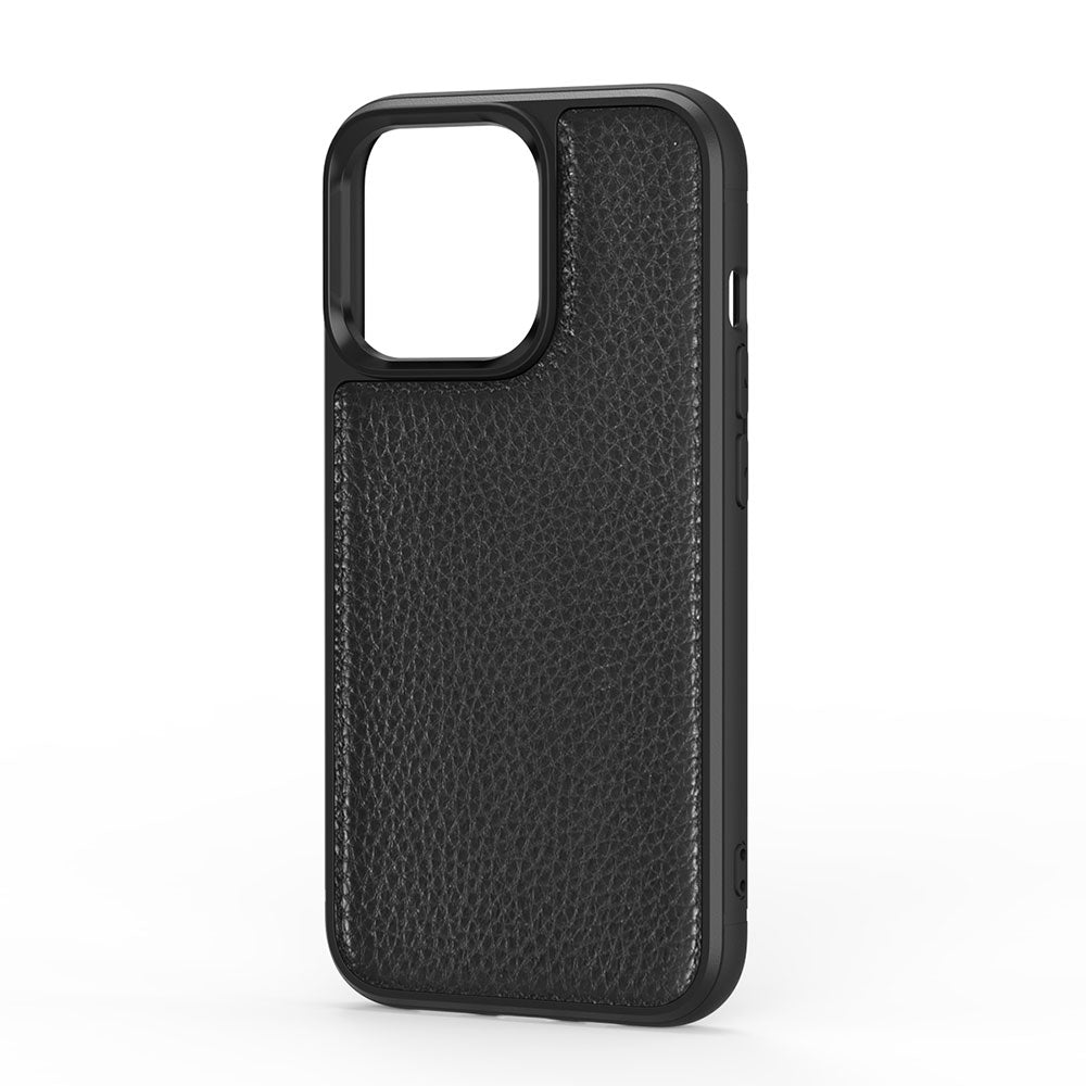 Wiwu Genuine Leather iPhone 13 Mini Plastic Calfskin Orjinal Deri Telefon Kılıfı