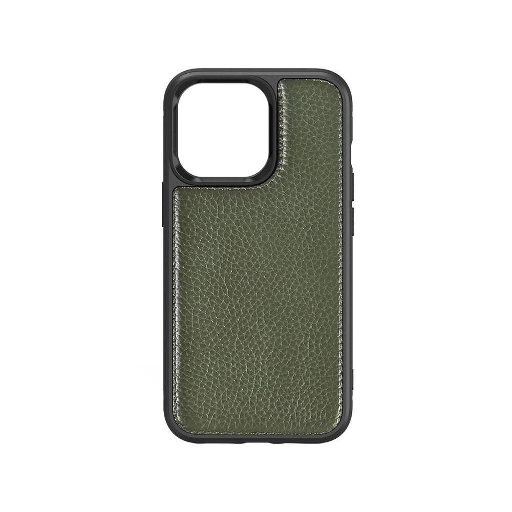 Wiwu Genuine Leather iPhone 13 Mini Plastic Calfskin Orjinal Deri Telefon Kılıfı
