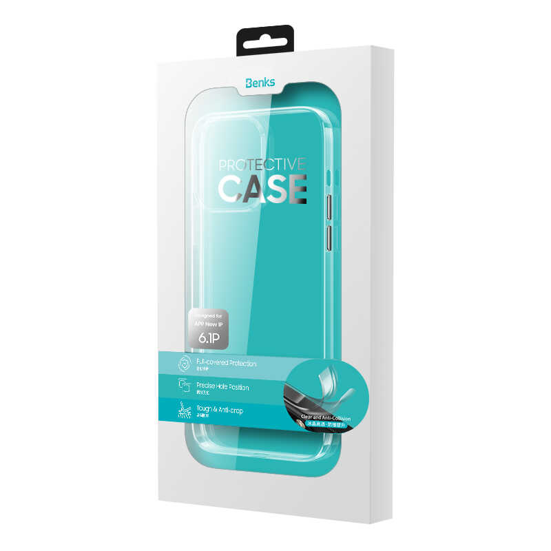 Benks Crystal Series iPhone 13 Pro Clear Telefon Kılıfı - 2