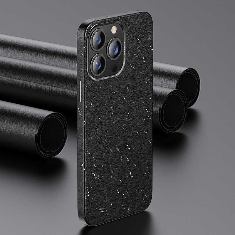 Benks iPhone 13 Pro Magnetic Hakiki Deri Telefon Kılıfı - 5