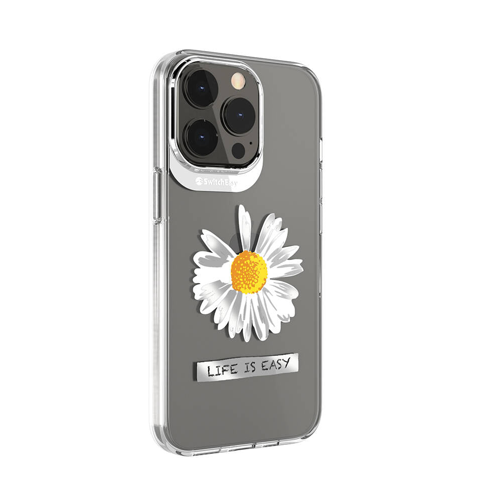 Switcheasy Artist Daisy iPhone 13 Pro Çift IMD Baskılı Lisanslı Kılıf