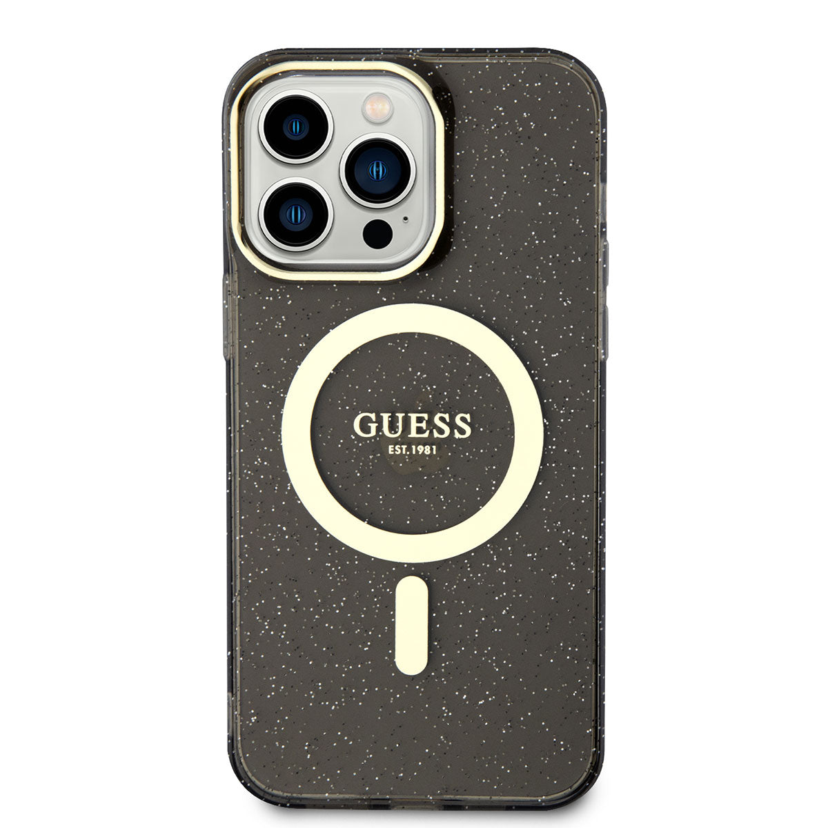 Guess iPhone 13 Pro Magsafe Şarj Özellikli Glitter Telefon Kılıfı