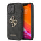 Guess iPhone 13 Pro Orjinal Lisanslı PU Deri 4G Desenli Metal Büyük ve 4G Logolu Telefon Kılıfı