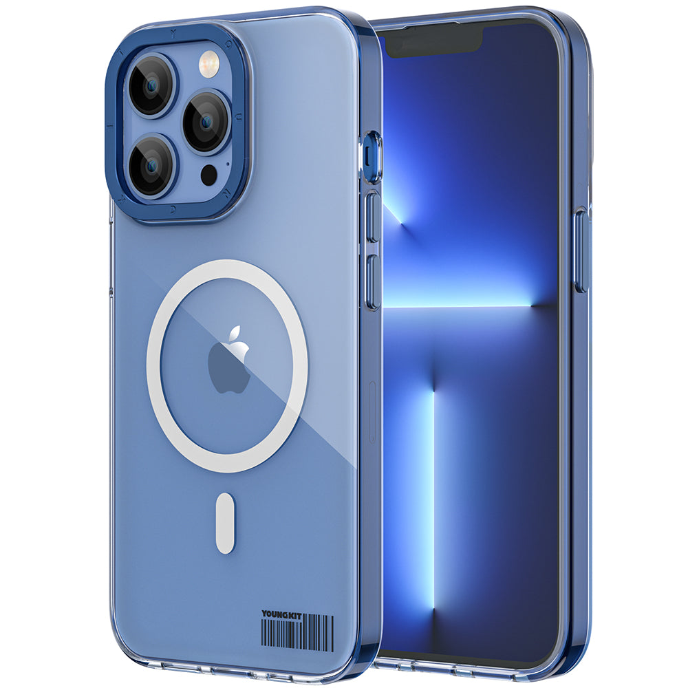Youngkit Coloured Glaze Serisi iPhone 13 Pro Magsafe Şarj Özellikli Telefon Kılıfı - 1
