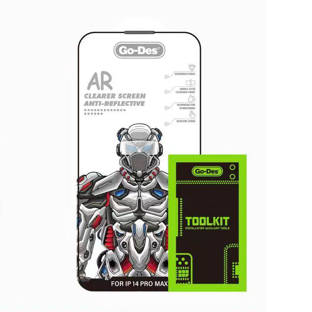 Go Des iPhone 13 Pro Max Anti Reflective Temperli Cam Ekran Koruyucu