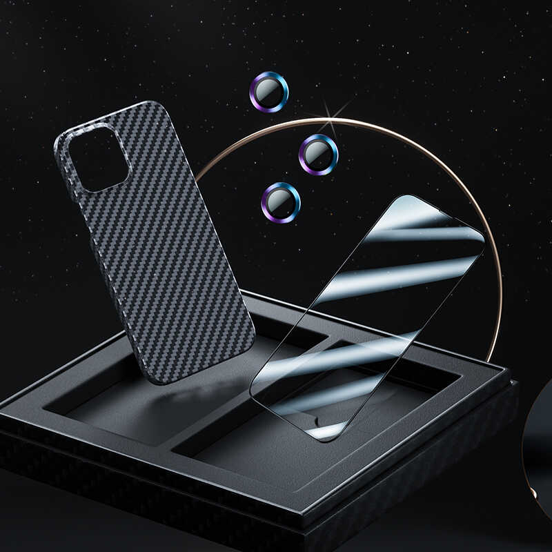 iPhone 13 Pro Max Kılıf Benks Aramid M-safe 3 in 1 Set - 1