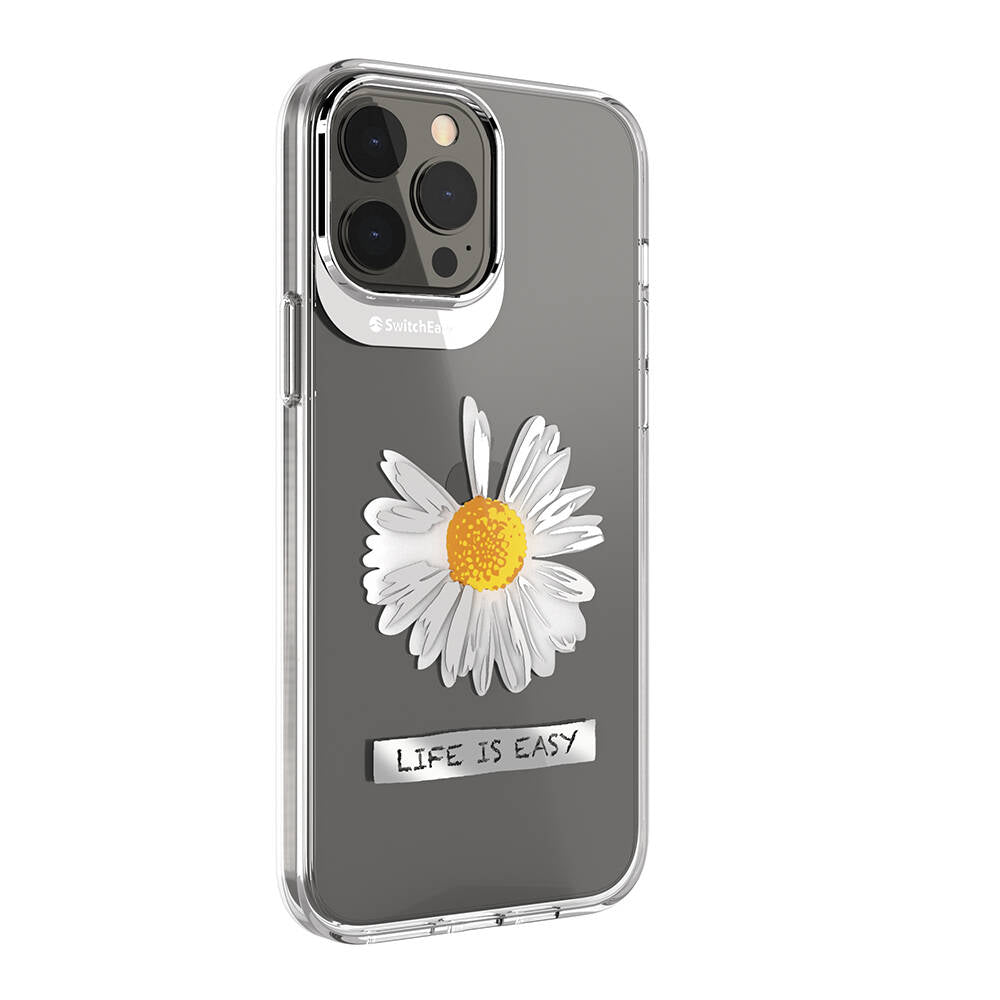 Switcheasy Artist Daisy iPhone 13 Pro Max Çift IMD Baskılı Lisanslı Kılıf