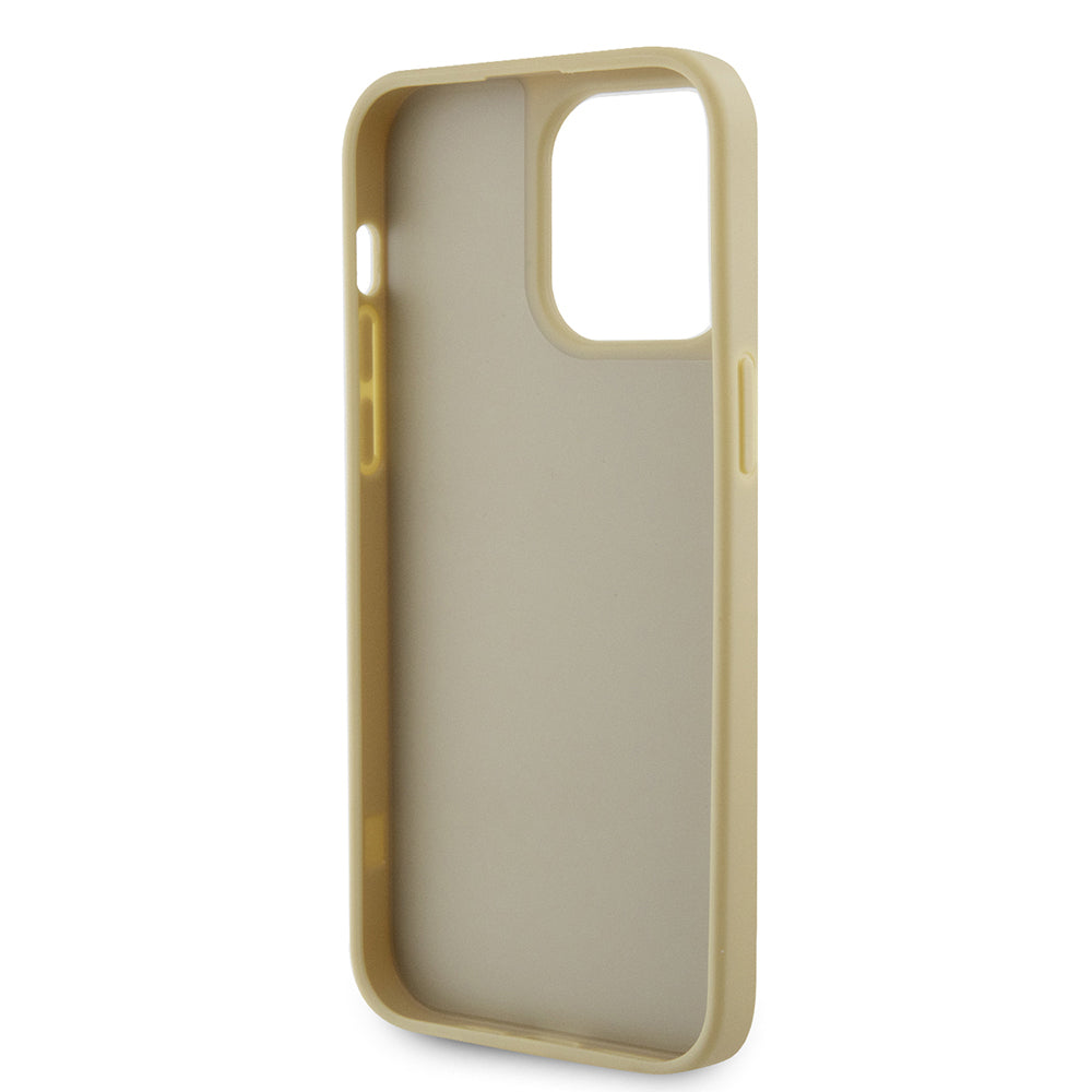 Guess iPhone 13 Pro Max Orjinal Lisanslı Taşlı Arka Yüzey Üçgen Logolu Telefon Kılıfı