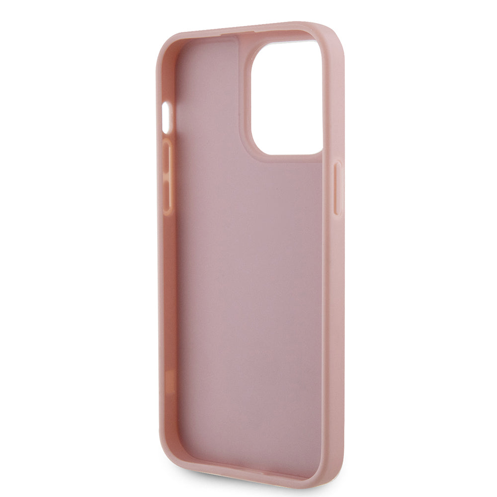 Guess iPhone 13 Pro Max Orjinal Lisanslı Taşlı Arka Yüzey Üçgen Logolu Telefon Kılıfı
