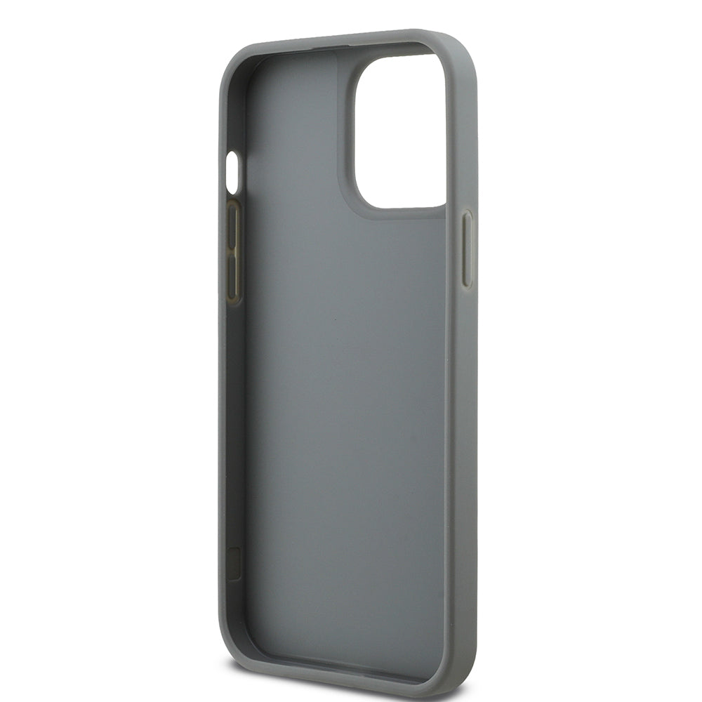 Guess iPhone 13 Pro Max Orjinal Lisanslı Taşlı Arka Yüzey Üçgen Logolu Telefon Kılıfı