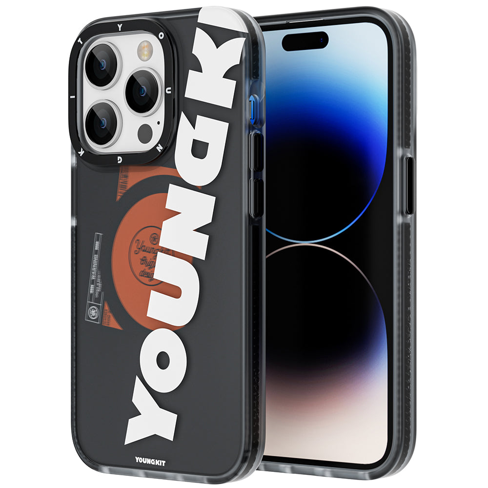 Youngkit Binfen Serisi iPhone 13 Pro Max Kılıf M-safe Şarj Özellikli Yazı Temalı Telefon Kılıfı - 1
