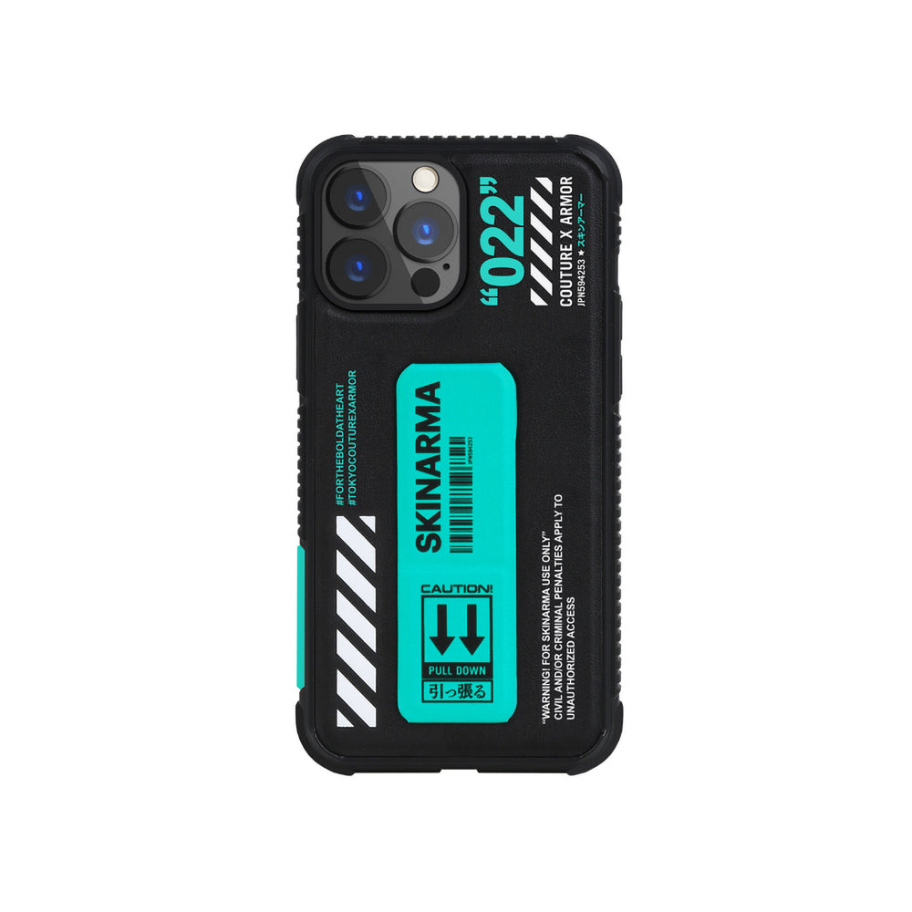 SkinArma iPhone 13 Pro Max Standlı Deri Görünümlü Shingoki Telefon Kılıfı