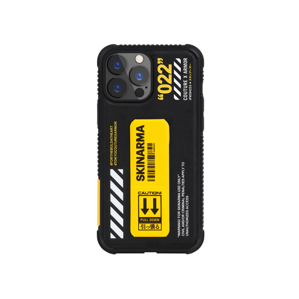 SkinArma iPhone 13 Pro Max Standlı Deri Görünümlü Shingoki Telefon Kılıfı