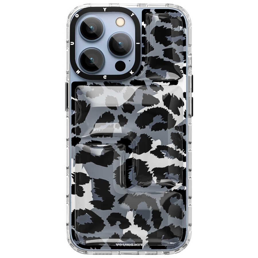 iPhone 13 Pro Max Kılıf YoungKit Leopard Article Serisi Kılıf - 3